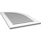 Ekena Millwork Quarter Round Top Right Surface Mount PVC Gable Vent w/ 3-1/2"W x 1"P Standard Frame, 24"W x 40"H GVPQR24X4001SF - alternate 5